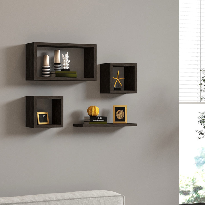 Меламинов рафт Babine в цвят антрацит 84x15x44см