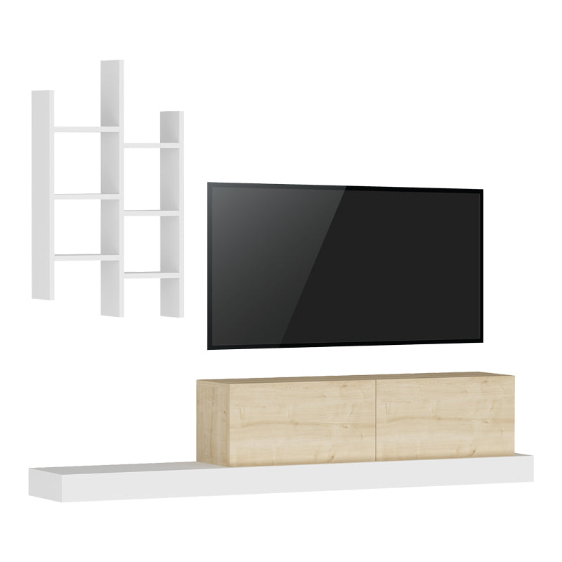 ТВ шкаф Rumba в нюанс бял дъб 180x30x31см