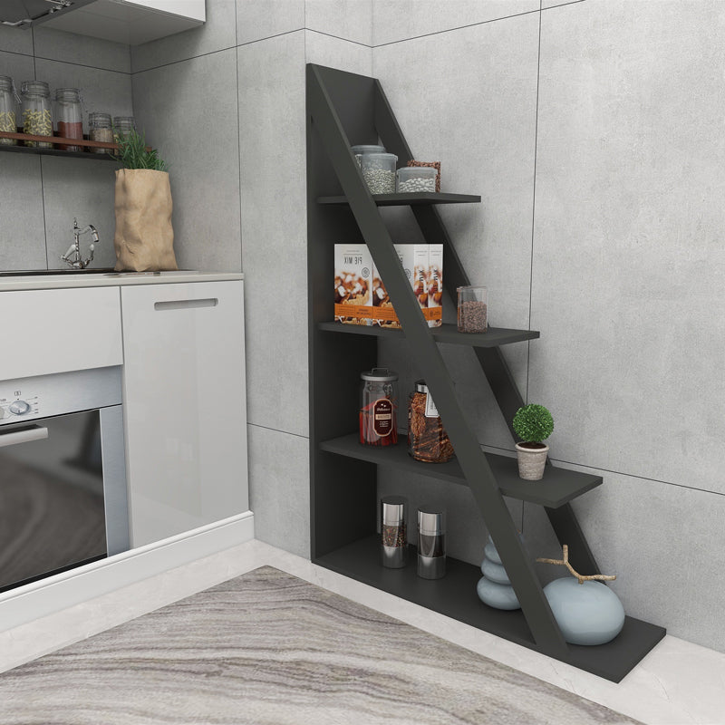 Библиотека Quina в цвят антрацит 100x30x150 см