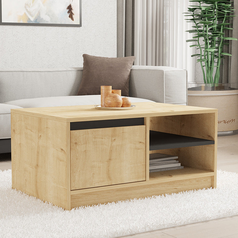 Холна маса Narli в нюанс дъб 90x60x45см