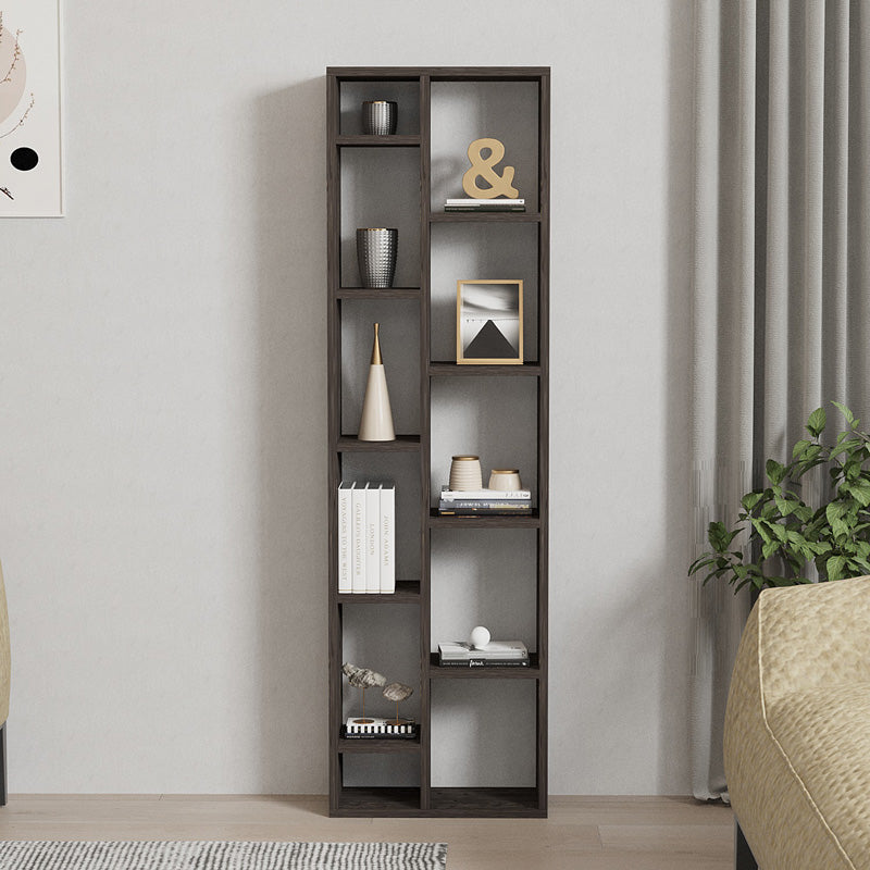 Библиотека Minicu цвят тъмен орех 44,4x19,6x150 см