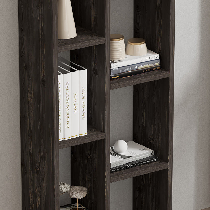 Библиотека Minicu цвят тъмен орех 44,4x19,6x150 см