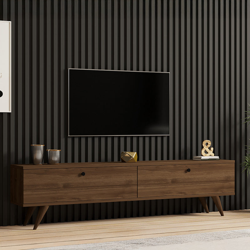 ТВ шкаф JATE цвят орех 160x25x40см