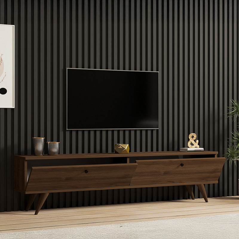ТВ шкаф JATE цвят орех 160x25x40см