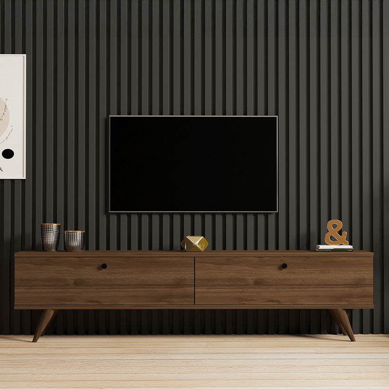 ТВ шкаф JATE цвят орех 160x25x40см
