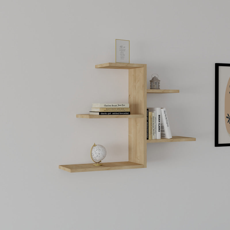 Стенен рафт Callum цвят дъб 82,2x19,6x48см