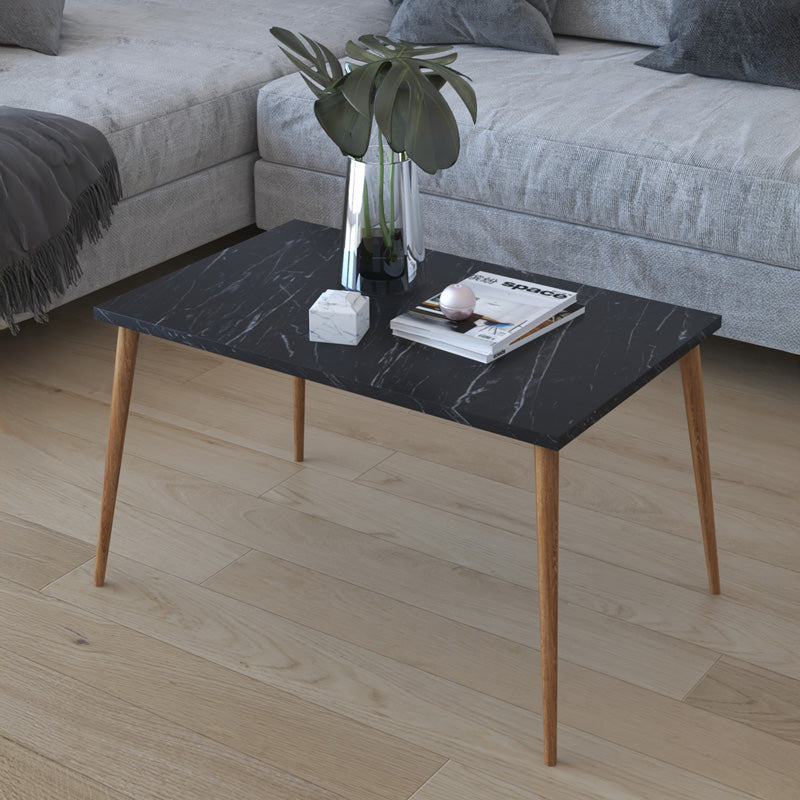 Холна маса Lonna с вид на черен мрамор 70x45x42см