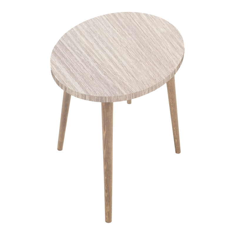 Холна маса Barton с естествен плот и орехови крака 90x45x40 см