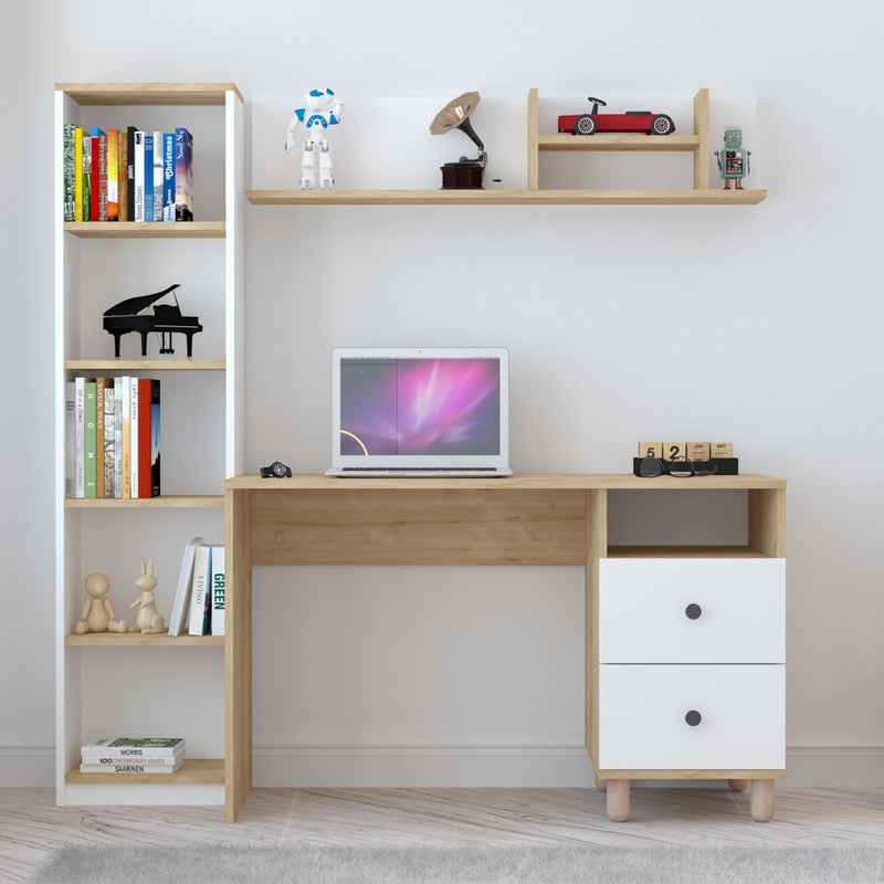 Офис модул Kontor сонома/бял  160x50x162см
