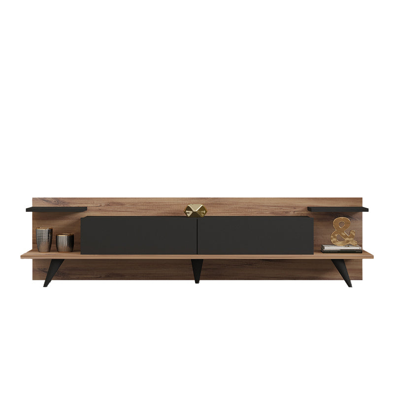 Тв шкаф ASTRY орех с антрацитен цвят 180x36.8x45см