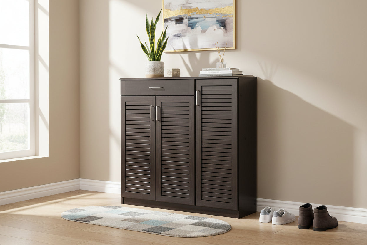 Шкаф за обувки SANTE 30 чифта венге 120x37x123см
