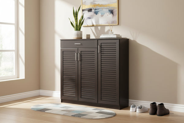 Шкаф за обувки SANTE 30 чифта венге 120x37x123см