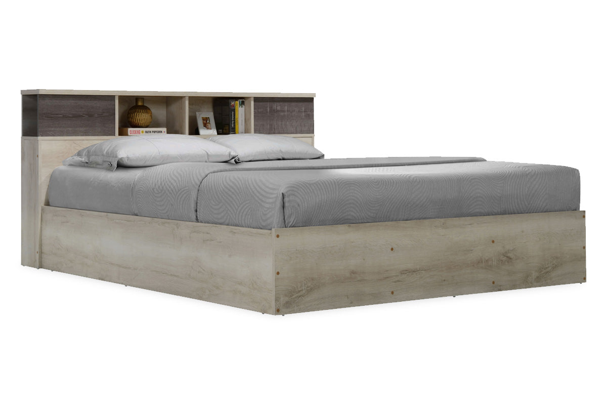 Двойно легло Olympus в цвят дъб castillo-toro 160x200