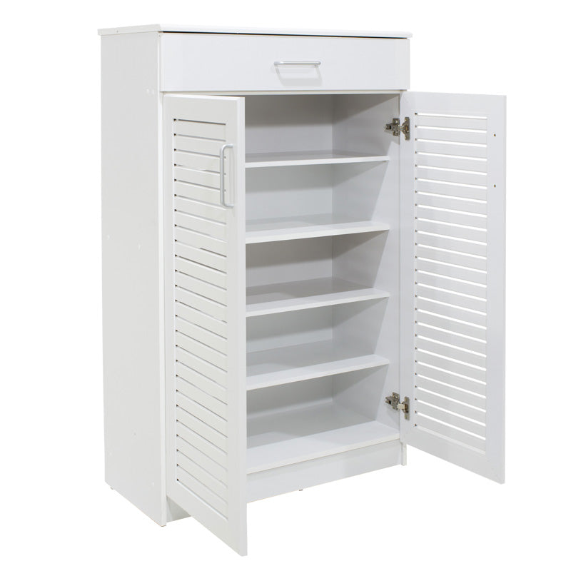 Шкаф за обувки SANTE  20 чифта бял 80x37x123см