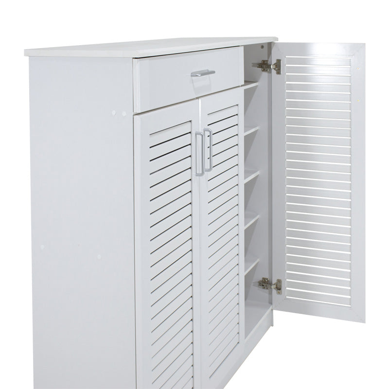 Шкаф за обувки  SANTE   30 чифта бял 120x37x123см