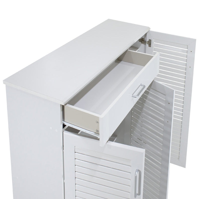 Шкаф за обувки  SANTE   30 чифта бял 120x37x123см