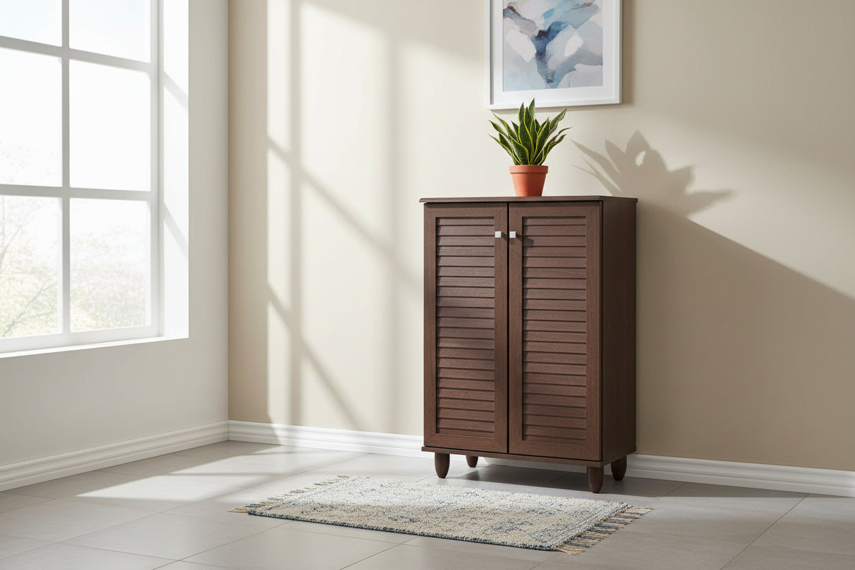 Шкаф за обувки SANTΟ  орех цвят 60x34.5x91.5cм