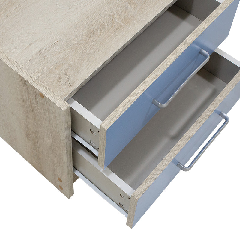 Детско нощно шкафче Looney castillo-синьо 47,5x40,5x40,5