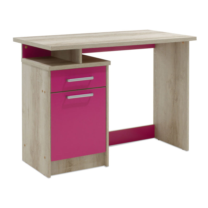 Работно бюро Looney с чекмеджета в цвят castillo-pink 100x55x75cm