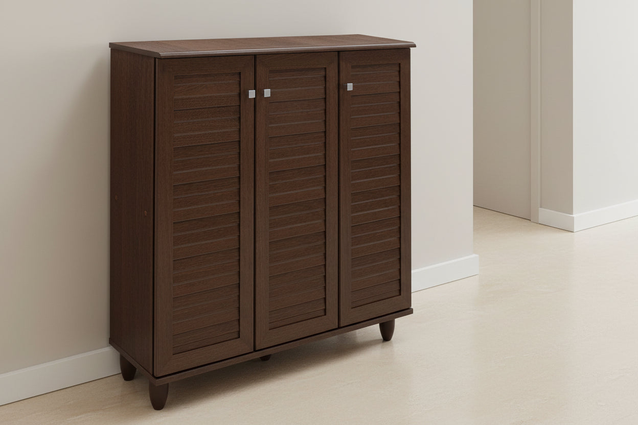 Шкаф за обувки SANTΟ 16 чифта орех 89.5x34.5x91.5cм