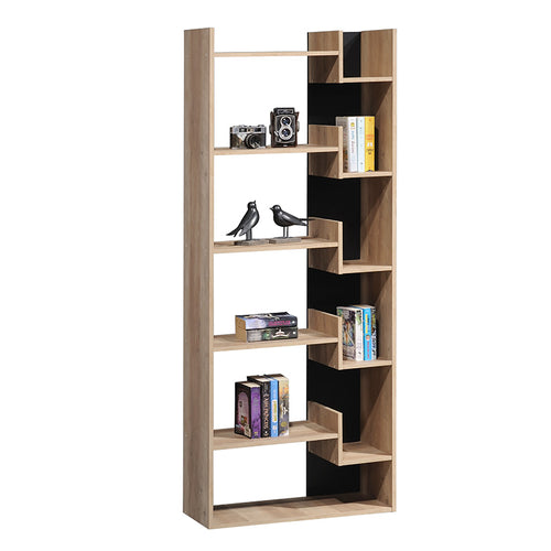 Библиотека NAYA естествен-антрацит цвят 72x30x182.5cм