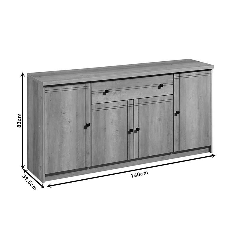 Бюфет Libby натурал 160x39.5x83см