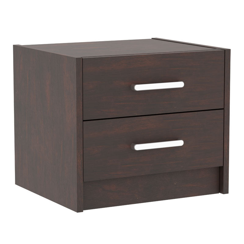 Нощно шкафче OLYMPOS  с 2 чекмеджета цвят орех 47.5x40.5x40.5