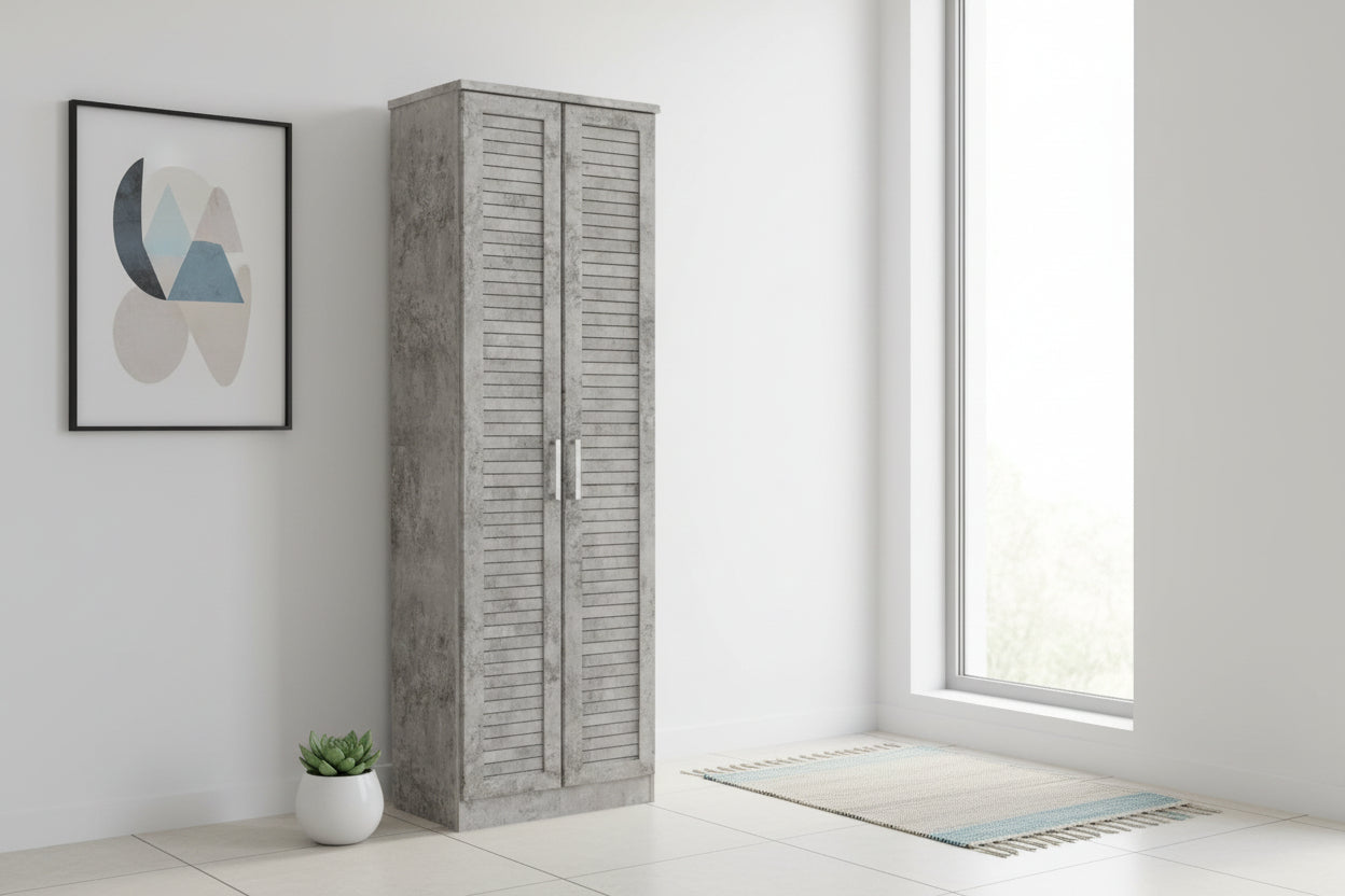 Шкаф за обувки Sante 21 чифта тъмен античен антрацит 60x37x183см