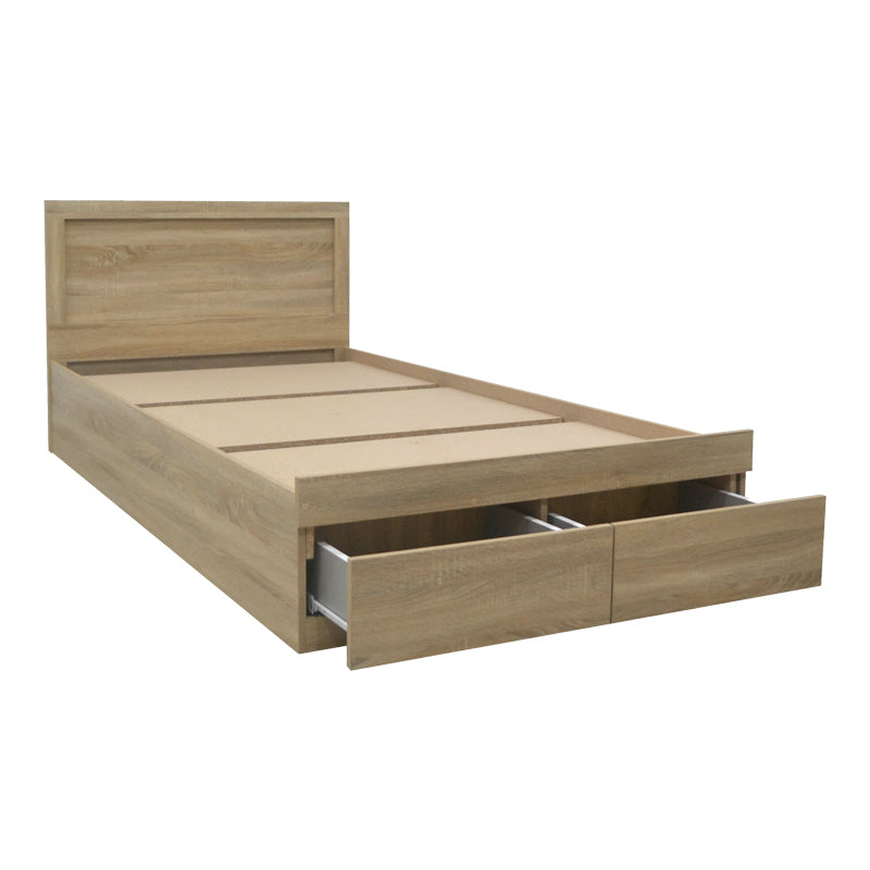 Легло OLYMPOS с чекмедже в светъл дъб 120x200см