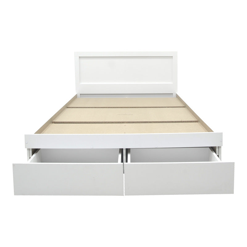 Легло Оlympus с чекмедже в бял цвят 100х200см