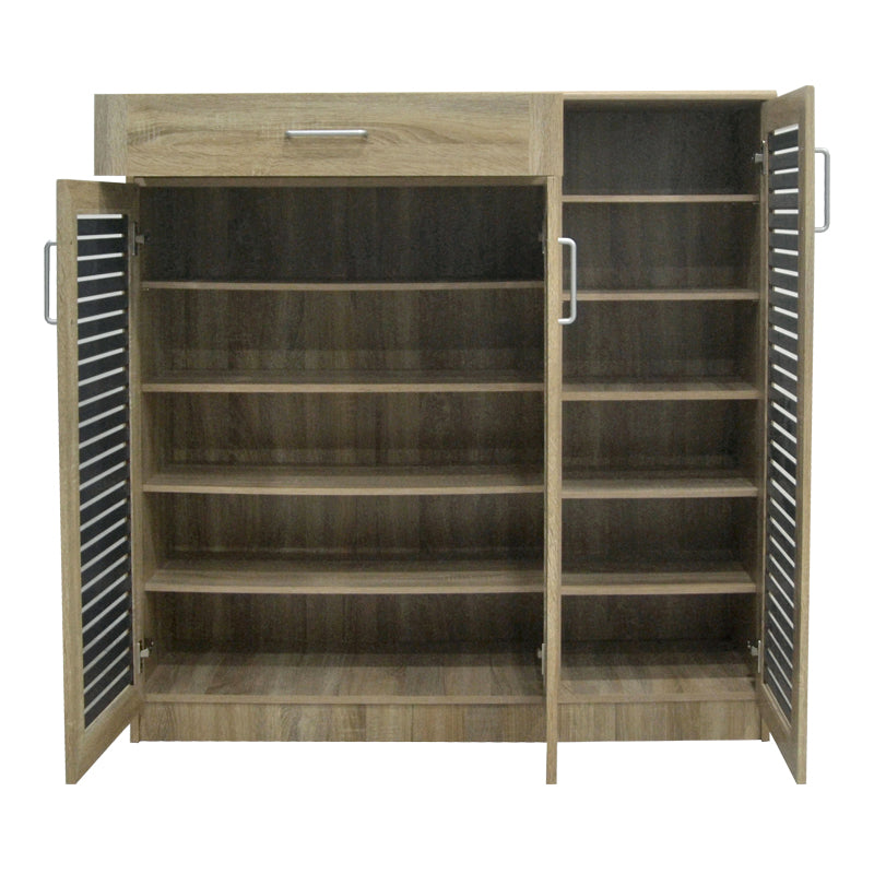 Шкаф за обувки SANTE 30 чифта в цвят сонома-тъмносив 120x37x123см