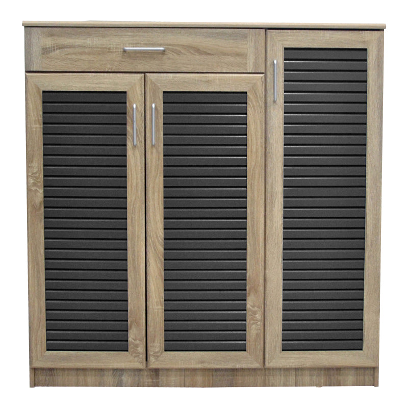 Шкаф за обувки SANTE 30 чифта в цвят сонома-тъмносив 120x37x123см
