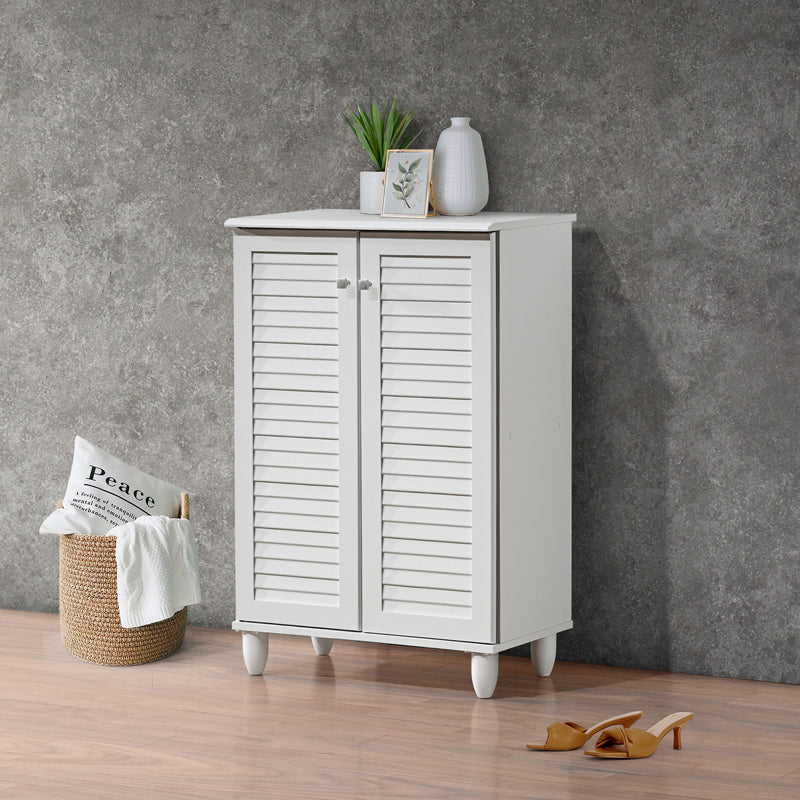 Шкаф за обувки SANTO 10 чифта в бял цвят 60x34.5x91.5см