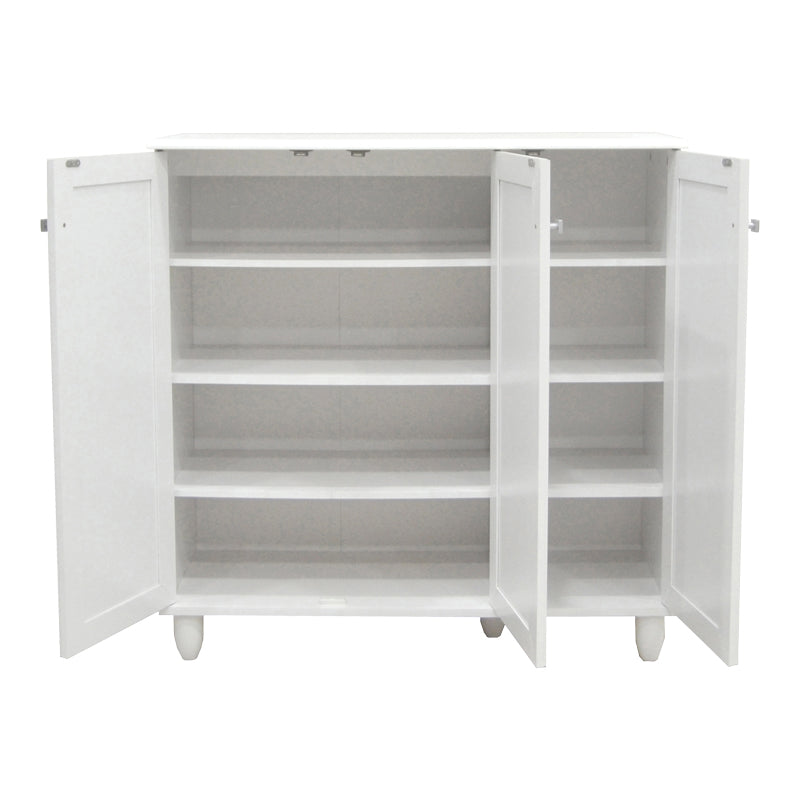 Шкаф за обувки SANTO 16 чифта в бял цвят 89.5x34.5x91.5см