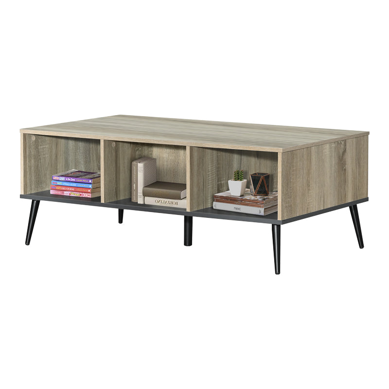 Холна маса ZEZAN в цвят сонома-тъмносив 121x60x44.5см