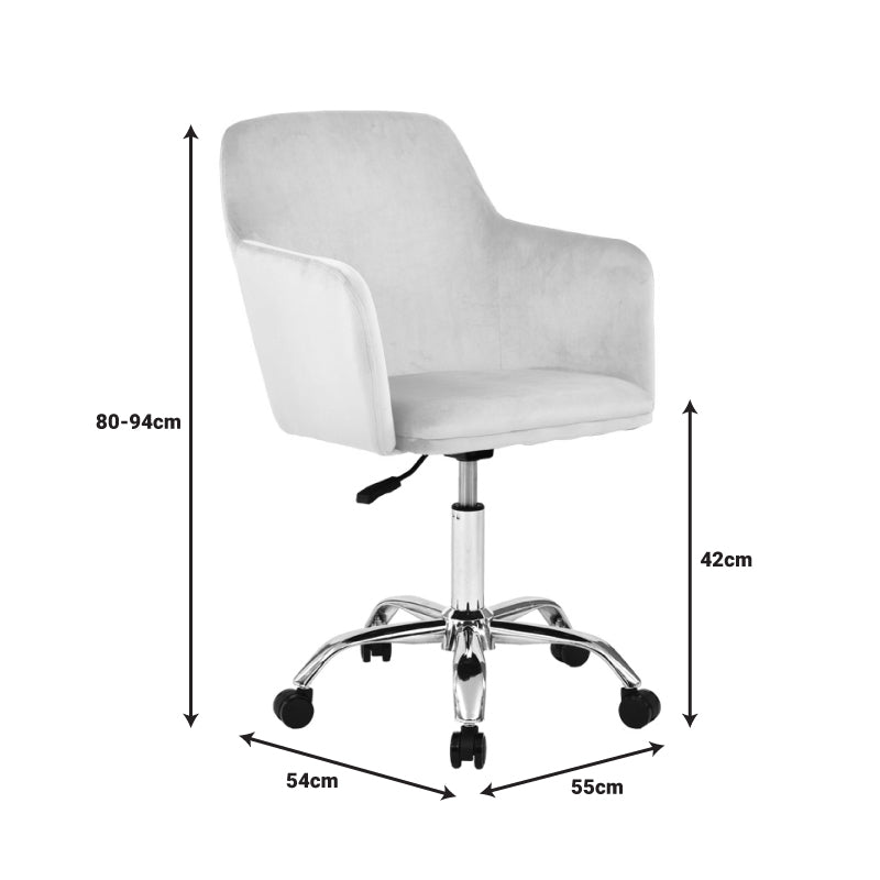 Офис стол Xever розово кадифе