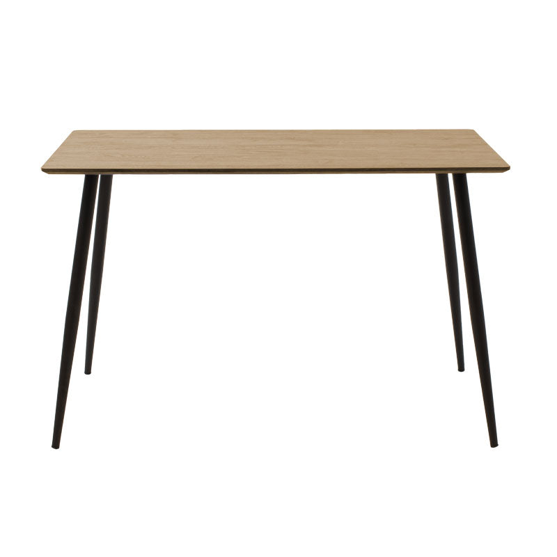 Трапезна маса CUBA MDF цвят сонома-черно 120x70x76см