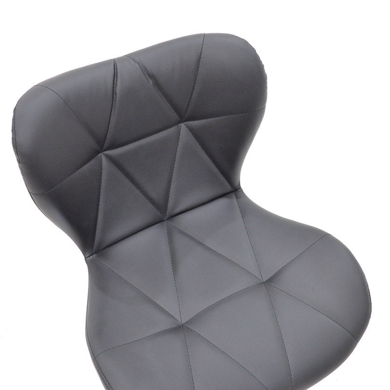 Бар стол Coozy с ПУ в черен цвят метал хром