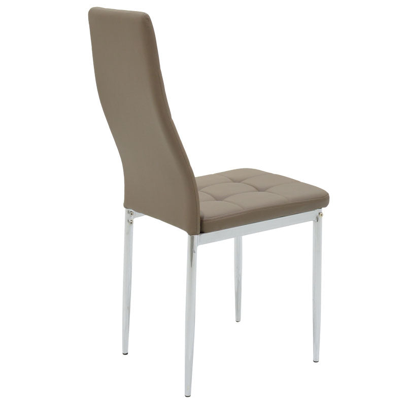 Стол Cube PU мока-хром крак