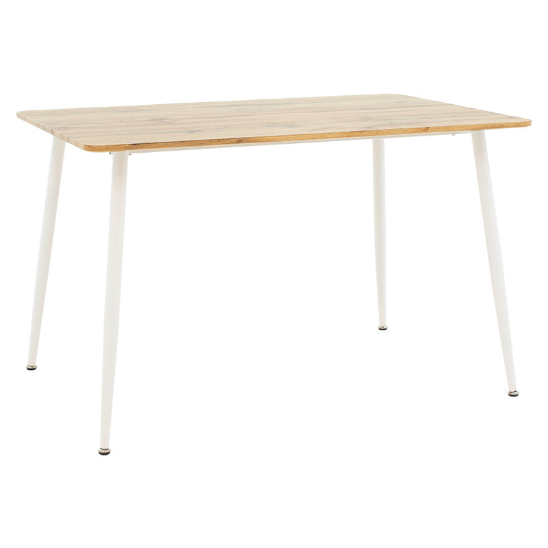 Трапезна маса CUBA MDF цвят сонома-бяло 120x80x75см
