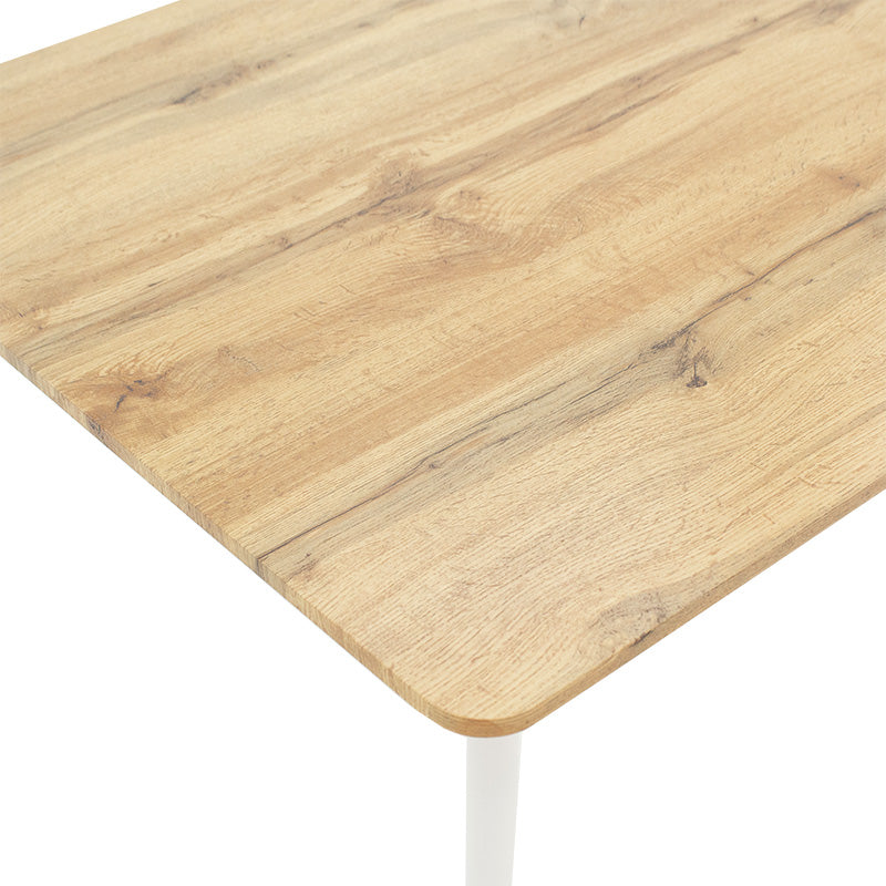 Трапезна маса CUBA MDF цвят сонома-бяло 120x80x75см