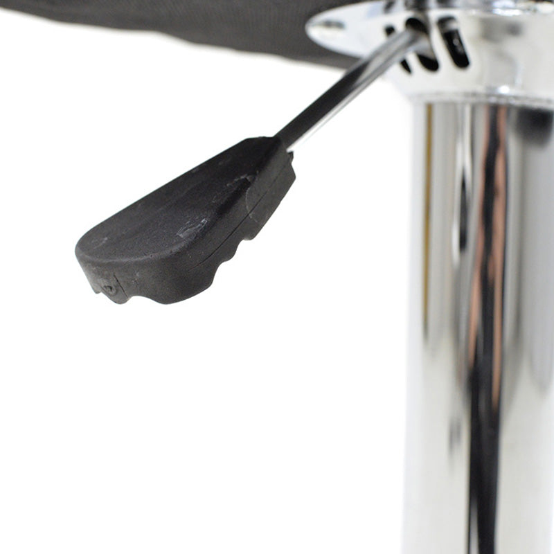 Бар стол Balina с регулируема височина бял полиуретан-хром метал 52x53x109см