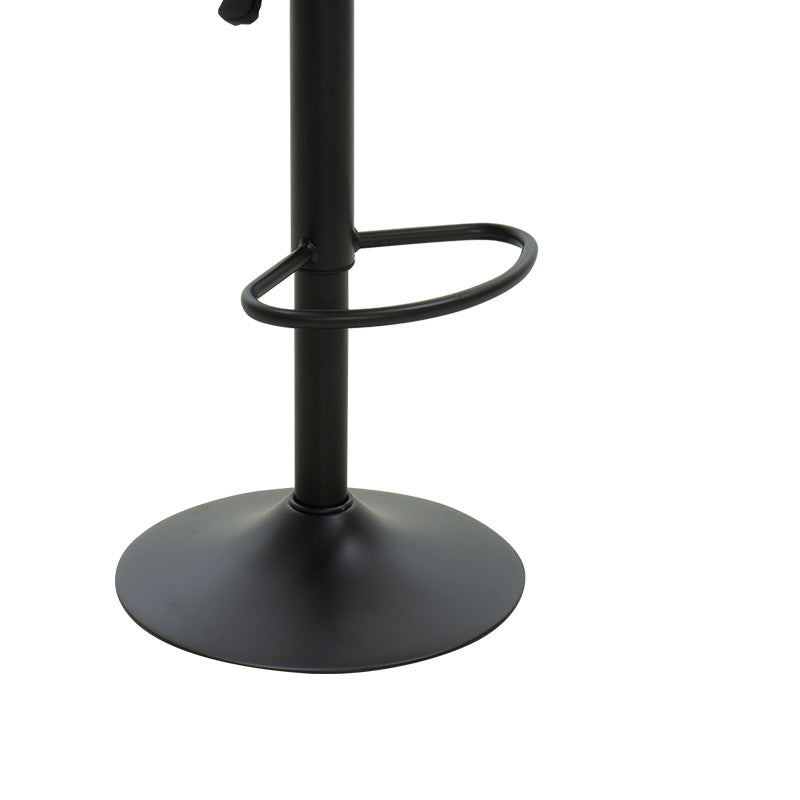 Бар стол BALINA с регулируема височина черен pu-black mtal 52x53x109cm