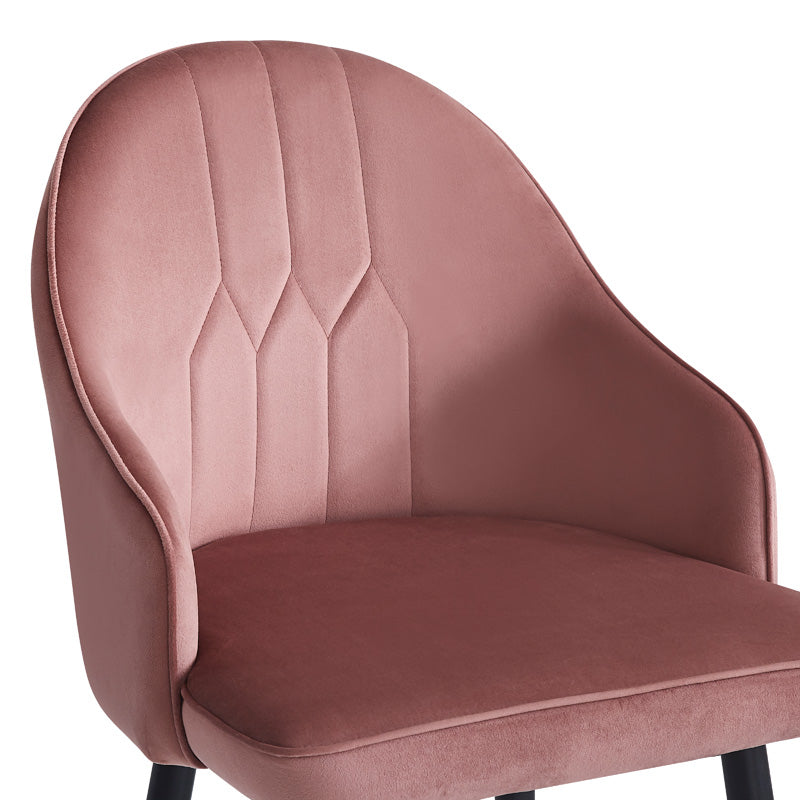 Бар стол Velva кадифе в цвят гнила ябълка 49x63x102см