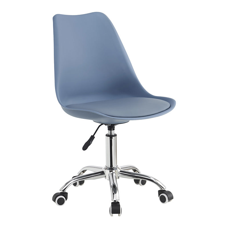 Офис стол VERONA   pp-pu в светло син цвят 48x57x80-93см