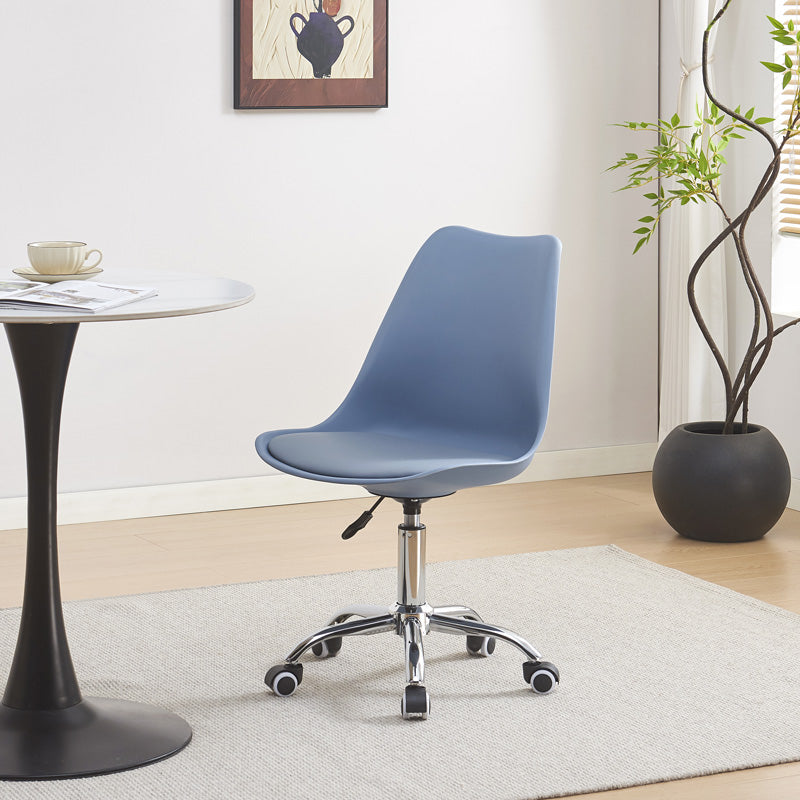 Офис стол Gaston pp-pu в светло син цвят 48x57x80-93см