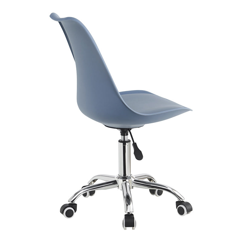 Офис стол Gaston pp-pu в светло син цвят 48x57x80-93см