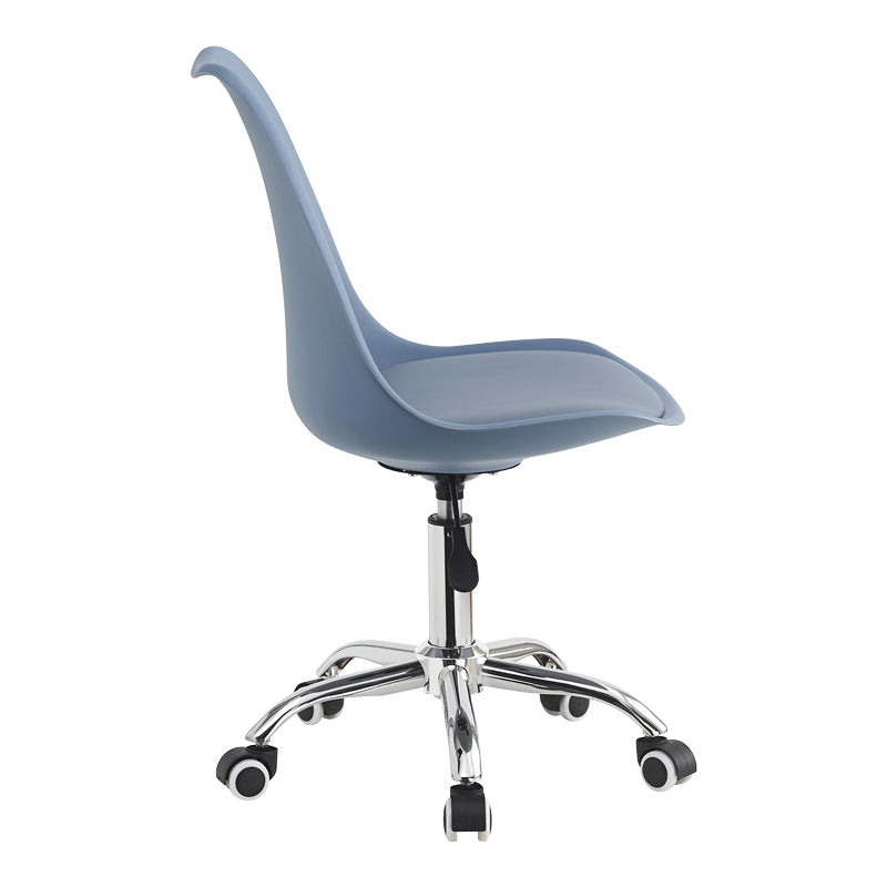 Офис стол Gaston pp-pu в светло син цвят 48x57x80-93см