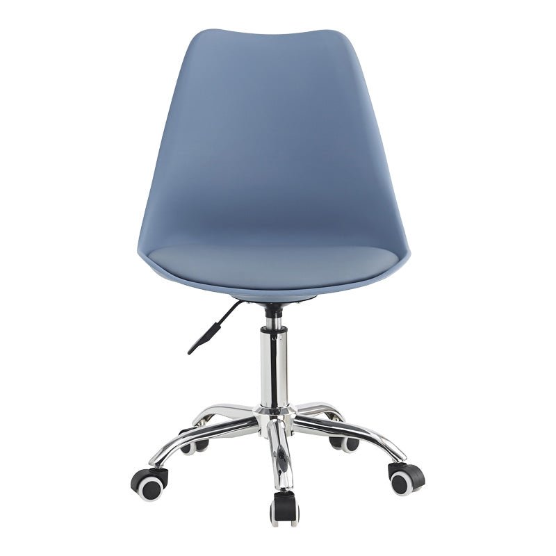 Офис стол Gaston pp-pu в светло син цвят 48x57x80-93см