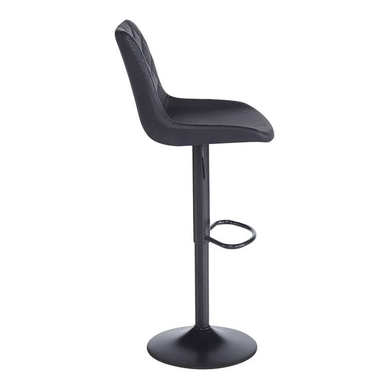 Бар стол Libra pu-metal в черен цвят 49x55x115см